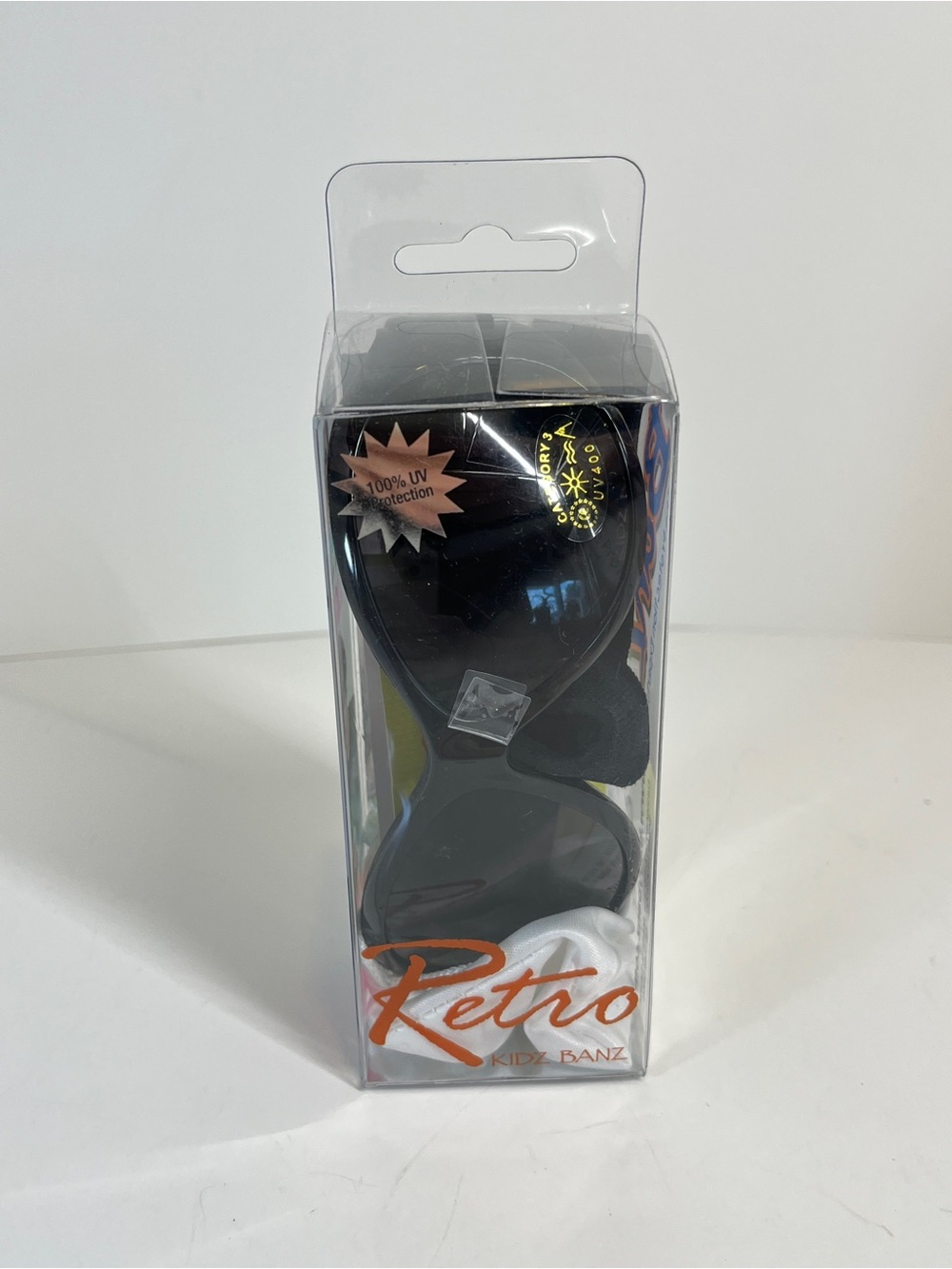 Retro Kidz Banz Black Sunglasses Toddler 2-5 Years UVA UVB Sun Protect NEW
